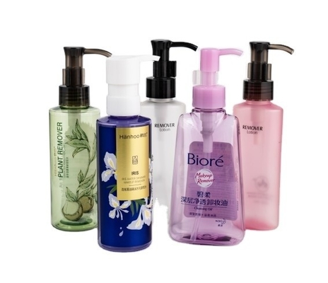Botella de loción de plástico PET personalizada de 100 ml 130 ml 150 ml de capacidad para envases cosméticos