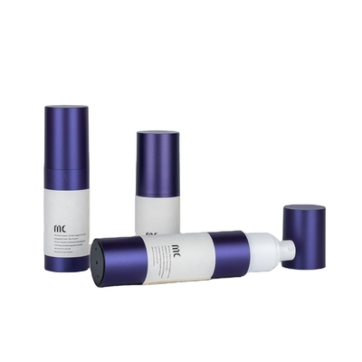 Botella de la bomba cosmética sin aire de color personalizado de alta gama 30ml 50ml 100ml para loción corporal
