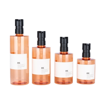 Botellas de champú de 200ml 250ml 300ml 400ml en material PCR/PET con impresión personalizada