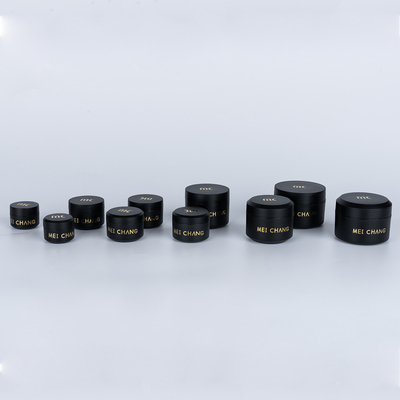 Cosméticos industriales Jarrón de plástico de PP con tapa de tornillo 5ml 10ml 15ml 30ml 50ml Color redondo