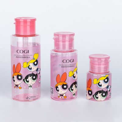 200 ml 500 ml de lujo PET para el cuidado de la piel Embalaje Polvo de uñas Removedor de la bomba Dispensador de botella