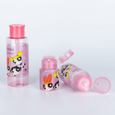 200 ml 500 ml de lujo PET para el cuidado de la piel Embalaje Polvo de uñas Removedor de la bomba Dispensador de botella