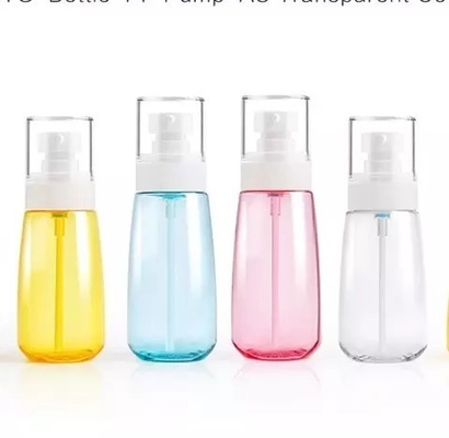 Tipo de sellado 30 ml 60 ml 80 ml Botella de aerosol cosmético PET de 100 ml para perfume de niebla de protección solar