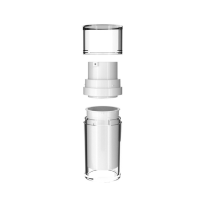 30 ml 50 ml de capacidad Botella interna doble Emulsión de lujo Botella sin aire con tapa de tornillo MS