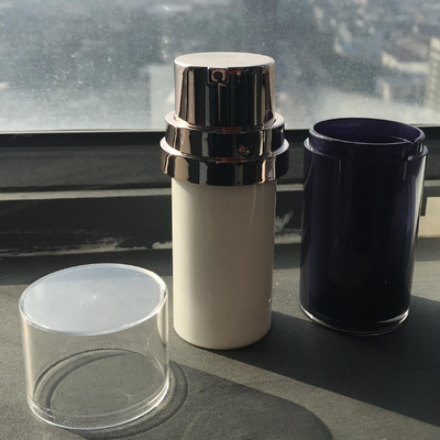 Envase cosmético para el cuidado de la piel 30 ml Botella sin aire reemplazable de 50 ml con serigrafía