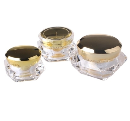 Material del collar Acrílico 15g 30g 50g Contenedor para la crema de ojos de lujo en el frasco de diamante