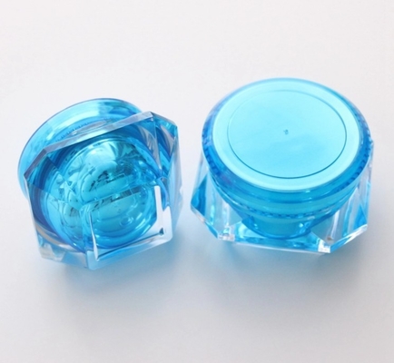 Material del collar Acrílico 15g 30g 50g Contenedor para la crema de ojos de lujo en el frasco de diamante