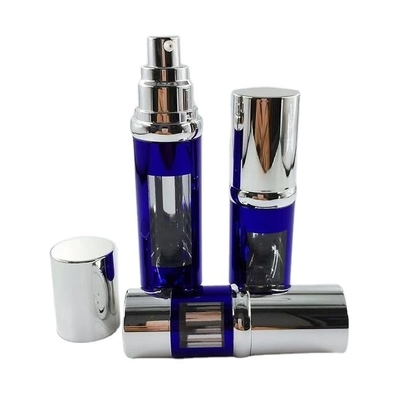 Botella de loción de bomba sin aire de 15 ml, 30 ml y 50 ml, de cualquier color, para envases cosméticos