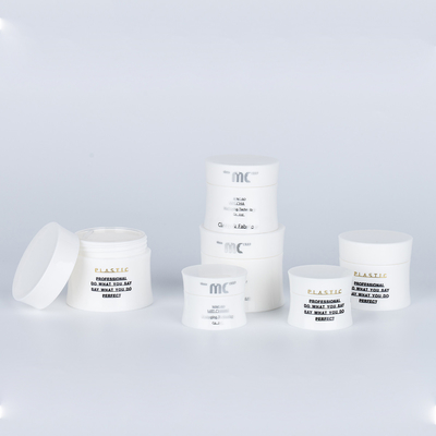 Diseño de pared única 15g 30g 50g Jar cosmético de plástico para suero ocular y crema regeneradora