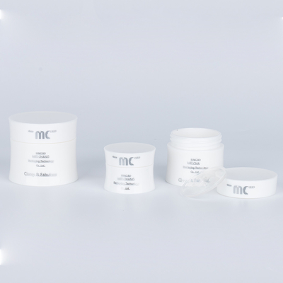 Diseño de pared única 15g 30g 50g Jar cosmético de plástico para suero ocular y crema regeneradora