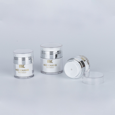 Contenedor para cosméticos de serigrafía 15 ml 30 ml 50 ml para envases cosméticos acrílicos de crema