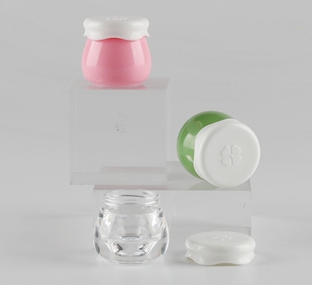 Embalaje cosmético acrílico de tapa de plástico de 10 ml para frasco pequeño de crema facial