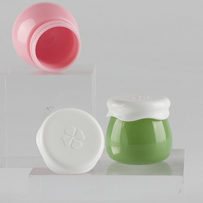 Embalaje cosmético acrílico de tapa de plástico de 10 ml para frasco pequeño de crema facial