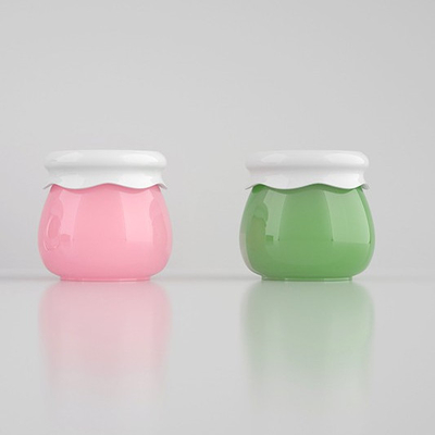 Embalaje cosmético acrílico de tapa de plástico de 10 ml para frasco pequeño de crema facial