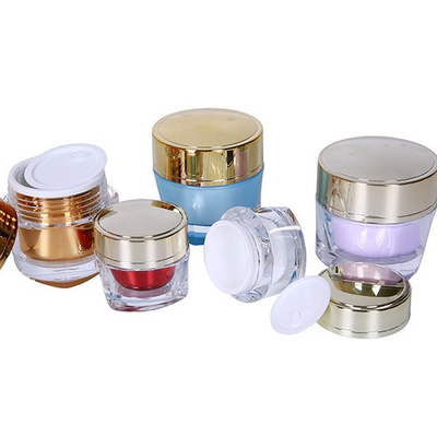 Cuerpo de acrílico PP Envase interior 15 g Cuidado de la piel vacío Crema facial Contenedor cosmético Frascos de crema