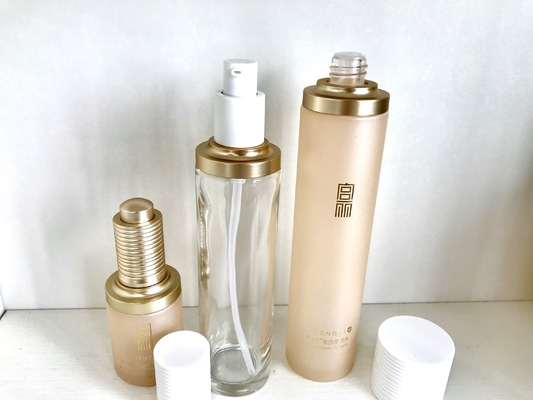 Botella de vidrio de 30 ml con gotero giratorio resistente a los niños para crema para ojos