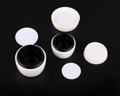 30g 50g Jarrón de crema vacía Reciclado como embalaje cosmético Jarrón de PET Envasado en cartón