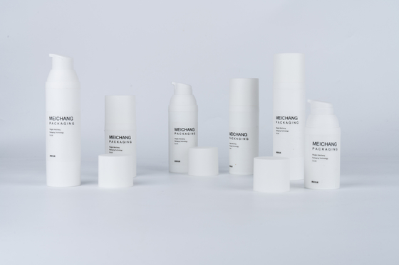 15ml 30ml 50ml Bottle de la bomba de loción sin aire de color blanco mate de 0.25ml