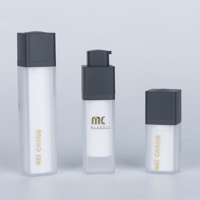 Color y Impresión personalizables Botella de bomba de loción acrílica para el cuidado de la piel 15ml 30ml 50ml