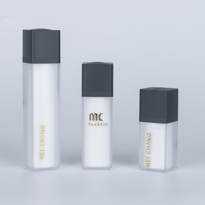 Color y Impresión personalizables Botella de bomba de loción acrílica para el cuidado de la piel 15ml 30ml 50ml