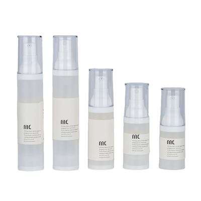 Botella de bomba sin aire de plástico de 10 ml 15 ml 30 ml 40 ml 50 ml para crema facial crema para ojos loción