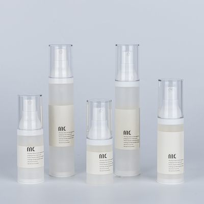 Botella de bomba sin aire de plástico de 10 ml 15 ml 30 ml 40 ml 50 ml para crema facial crema para ojos loción