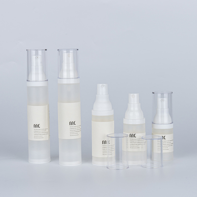 Botella de bomba sin aire de plástico de 10 ml 15 ml 30 ml 40 ml 50 ml para crema facial crema para ojos loción