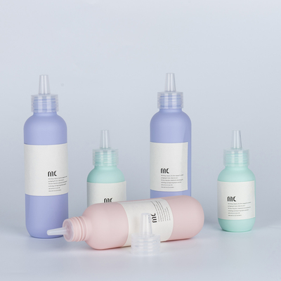 Botella de 60 ml, 80 ml, 100 ml, 120 ml y 150 ml con gotero de compresión en HDPE para el cuidado del cabello y la loción corporal