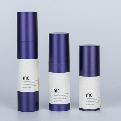 Botella de la bomba cosmética sin aire de color personalizado de alta gama 30ml 50ml 100ml para loción corporal