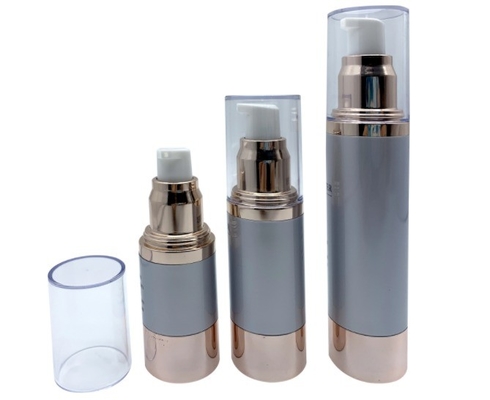 Material PP 15ml 30ml 50ml Botella de bomba sin aire para la impresión en pantalla y cuidado personal