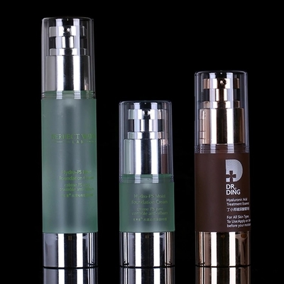 Diseño económico personalizado Botella sin aire de 30 ml para crema para ojos y material plástico