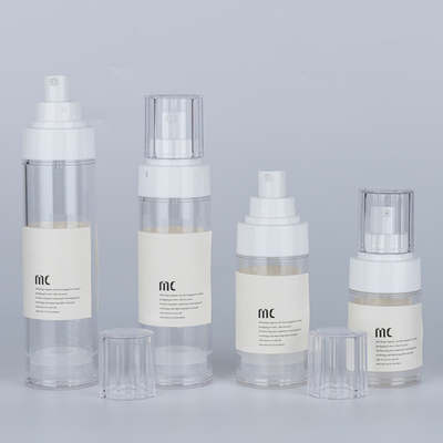 0.25ml tasa de descarga de la loción de la bomba sin aire botella de 30ml 50ml 60ml 80ml 100ml de plástico PP