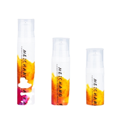 Botella de loción sin aire de 5 ml, 10 ml y 15 ml de PP, botella de tonificante con tapa industrial