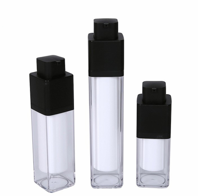 Diseño de lujo de la loción acrílica sin aire botella con 20 ml 30 ml 50 ml de capacidad y bomba
