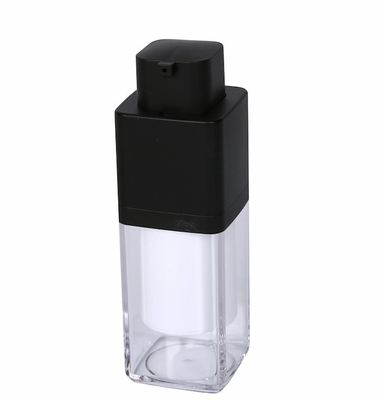 Diseño de lujo de la loción acrílica sin aire botella con 20 ml 30 ml 50 ml de capacidad y bomba