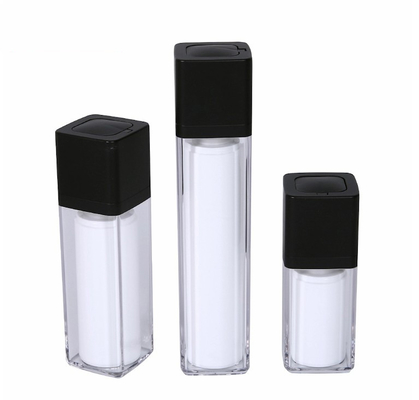 Diseño de lujo de la loción acrílica sin aire botella con 20 ml 30 ml 50 ml de capacidad y bomba